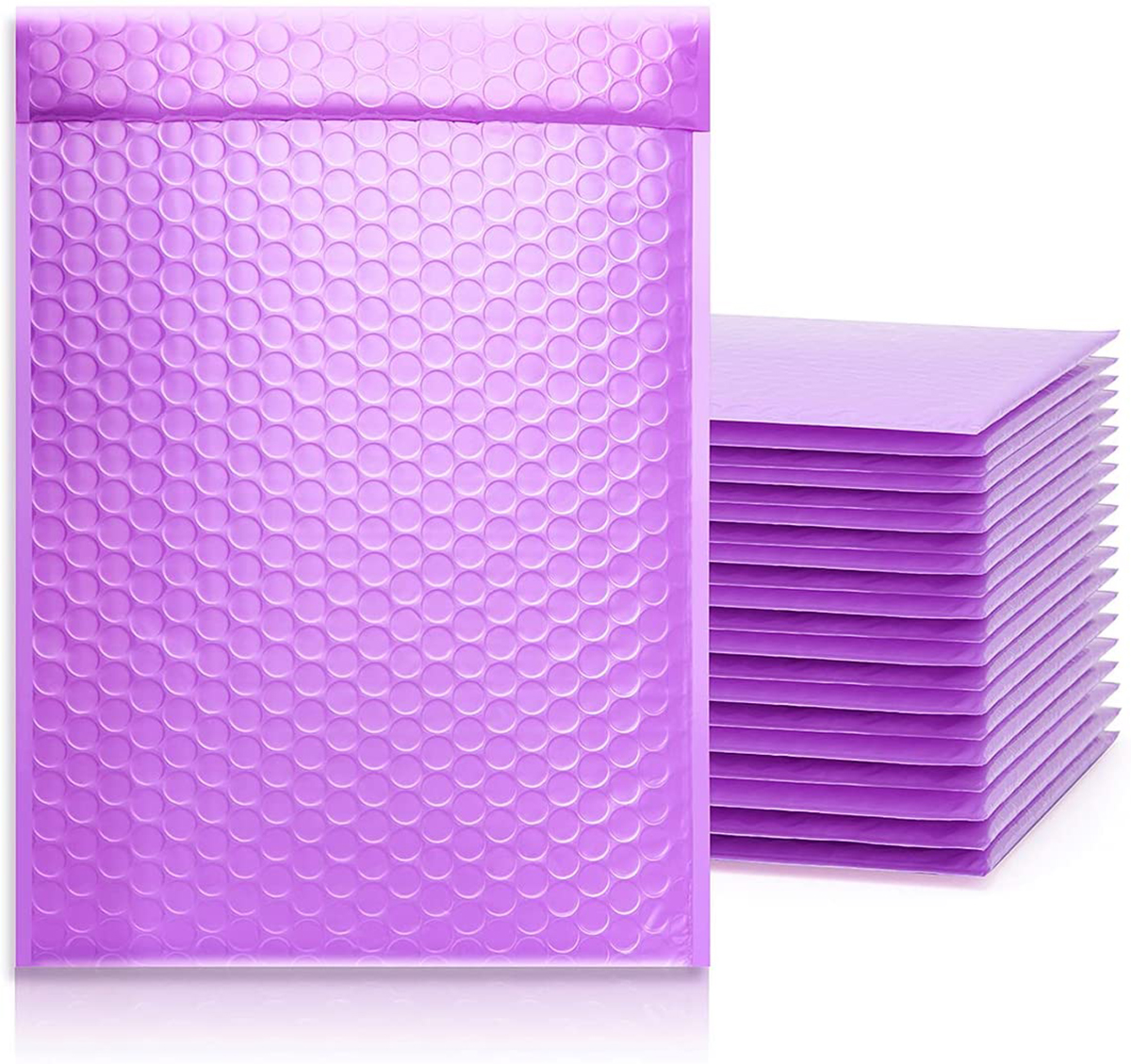 10pcs 보라색 버블 메일러 폴 리 패딩 메일 링 포장 패딩 셀프 인감 가방 보라색 배송 선물 봉투 핑크와 그린